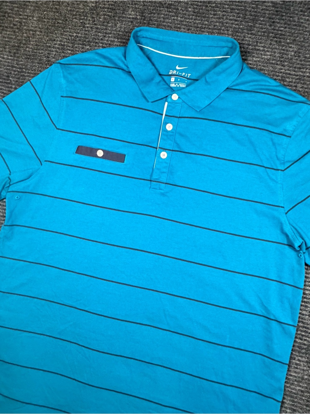 Nike Dri-FIT Men’s Blue Striped Polo Shirt